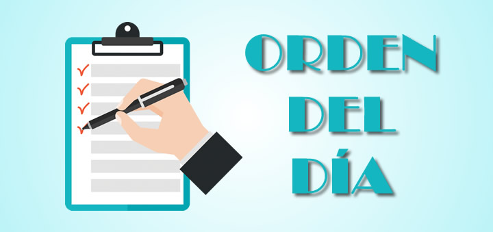 Orden del día – 29/06/2017